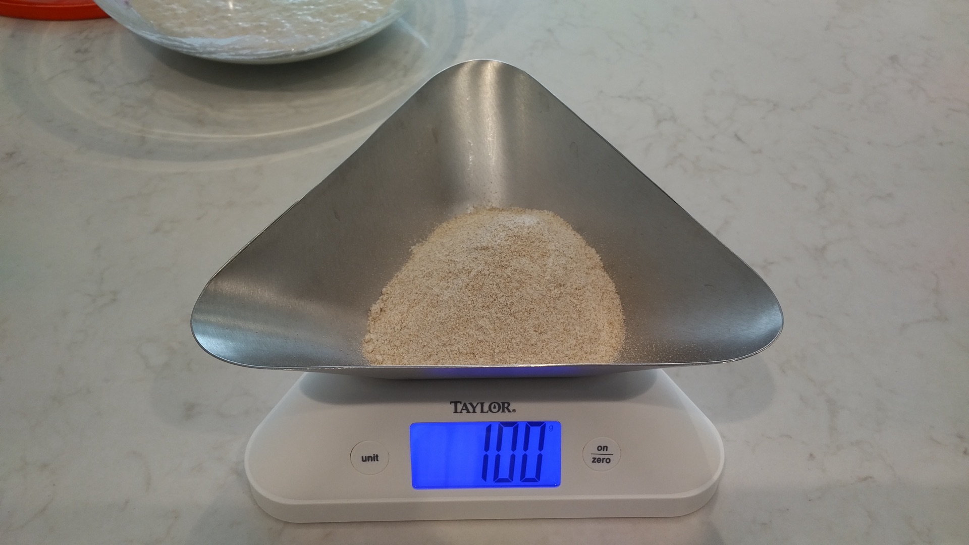 100g whole wheat flour
