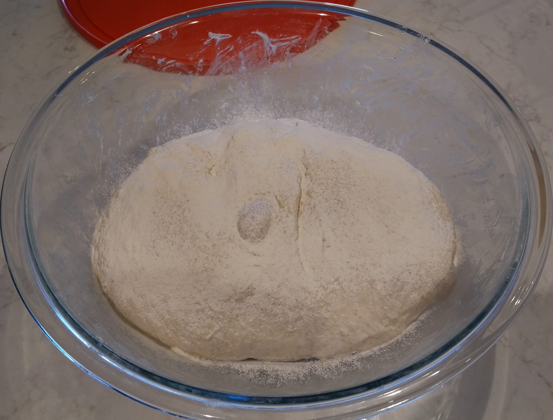 Floured dough